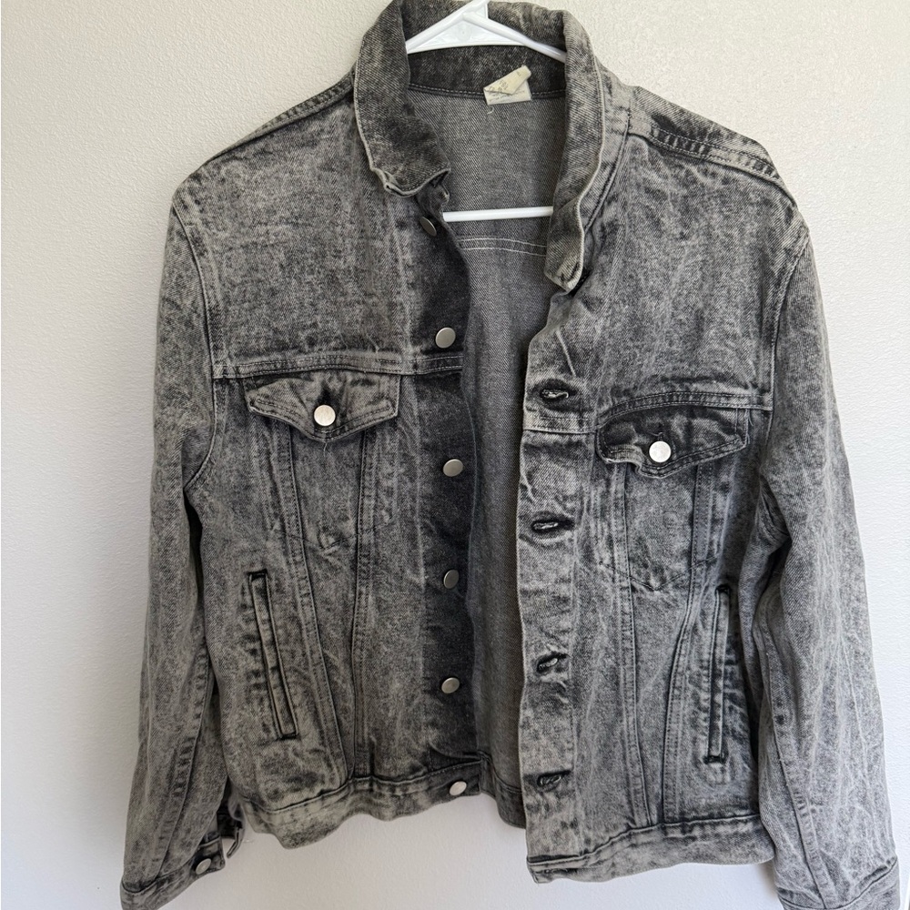 Men’s Acid Wash Vintage Denim Jacket Size 42 (L)